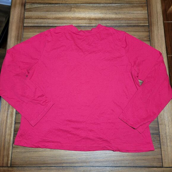 Betty Boop X Coca Cola LS Red V-Neck Sleepwear Tee - Size 2X - Picture 4 of 6